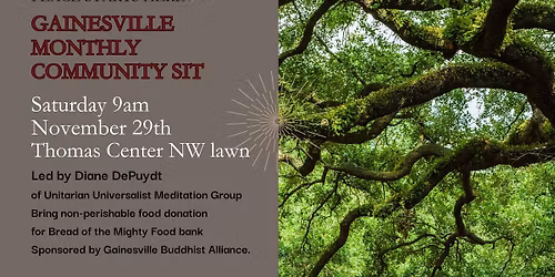 Gainesville Monthly Community Sit