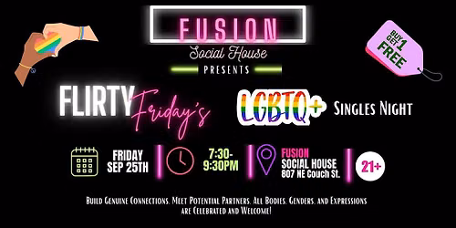 Flirty Friday's LGBTQ+ Singles Night