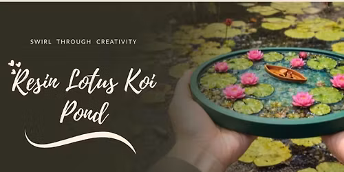 Resin Lotus Koi Pond