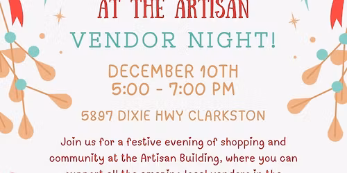 Mingle & Jingle Vendor Night