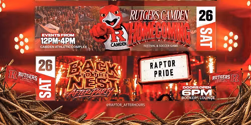 RUTGERS-CAMDEN \u201cBACK TO THE NEST\u201d HOMECOMING WEEKEND \u201926