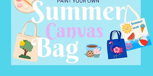 Paint your Summer Canvas Bag
