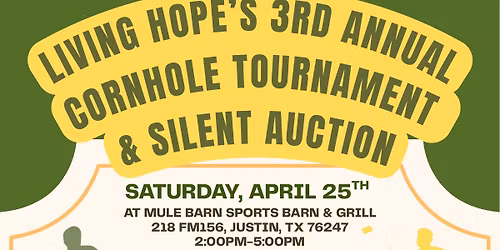 Living Hope\u2019s 3rd Annual Cornhole Tournament and Silent Auction