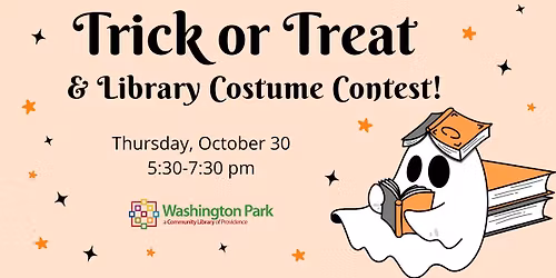 Trick or Treat & Library Costume Contest!
