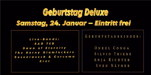 Geburtstag Deluxe \u2013 Die gro\u00dfe Feier im Sachsenkeller Mei\u00dfen! \ud83c\udfb8