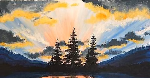 Sip & Paint 'Edgewood Sunrise' with us!