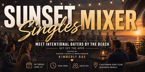 Sunset Singles Mixer (Ages 30+)