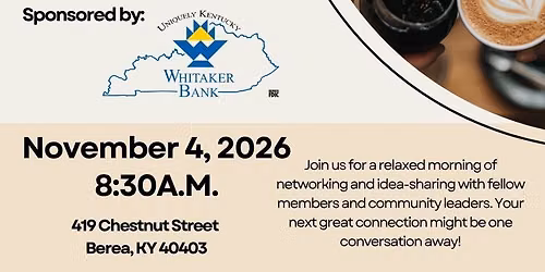 Whitaker Bank Coffee & Conversation