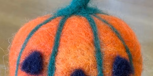 Needle Felting: Pumpkins and Faces