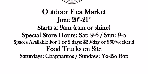 Sell It Here's June Outdoor Flea Market