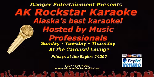 Sunday Karaoke at the Carousel Lounge!