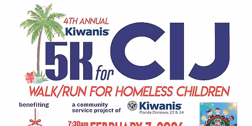 4th Annual Kiwanis 5K for CIJ (Walk\/Run for Homeless Children)