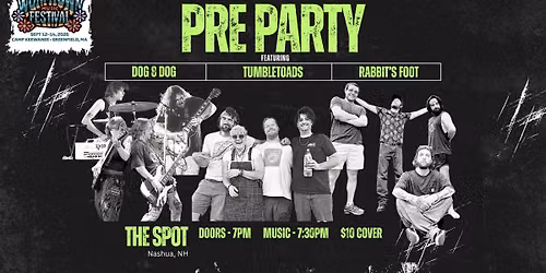 WORMTOWN PRE PARTY ft  DOG 8 DOG, TUMBLETOADS & RABBIT'S FOOT