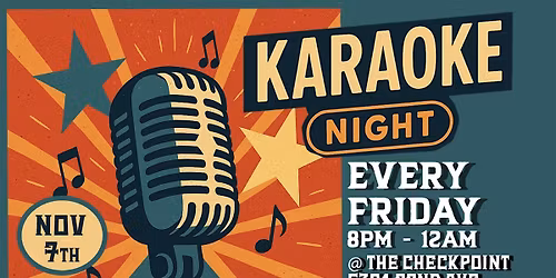 Karaoke Night Every Friday at The Checkpoint