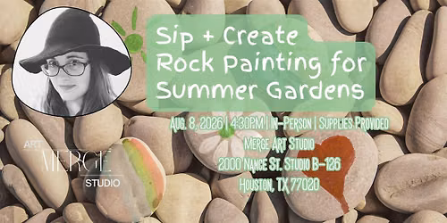 Sip and Create Rock Painting for Summer Gardens (+ Plant Swap!)
