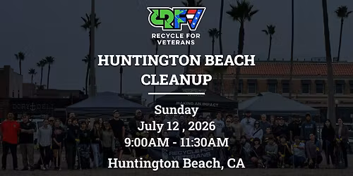 Huntington Beach Cleanup with Veterans!