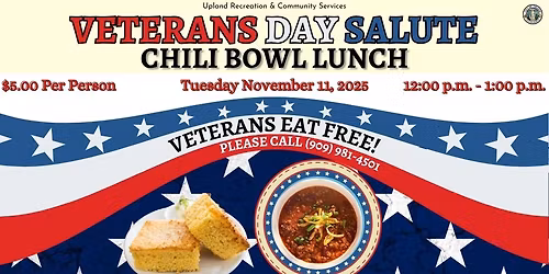 Veterans Day Salute Chili Bowl Lunch