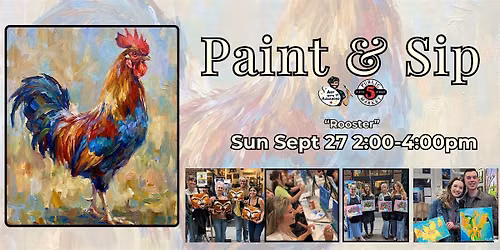 Paint & Sip in Eugene, Oregon  \u201cRooster\u201d