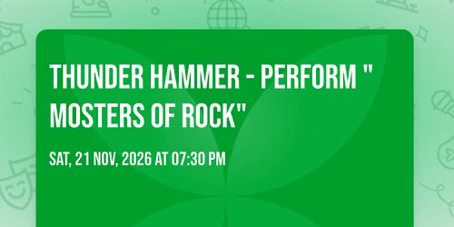 Thunder Hammer - Perform "Mosters Of Rock"
