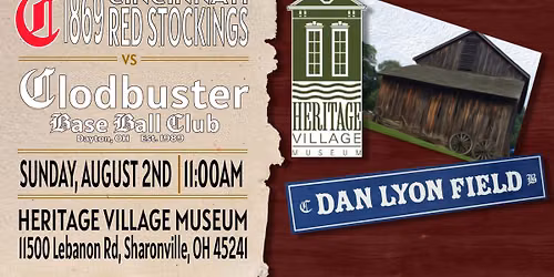 1869 Cincinnati Red Stocking vs. Dayton Clodbusters