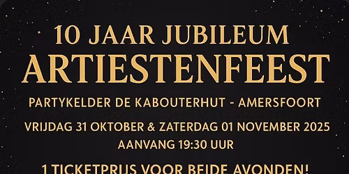 10-jarig jubileum Artiestenfeest kabouterhut