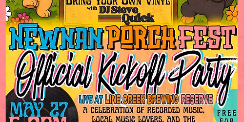 Newnan Porchfest Official Kick-Off Party 