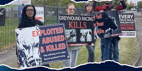 SHUT DOWN SITTINGBOURNE DOG TRACK PROTEST
