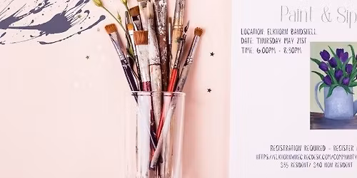 Paint & Sip at the Bandshell (Registration Required)