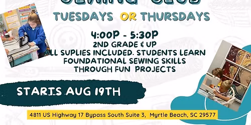 Studio 43*19 Not Your Mom's Sewing club for kids