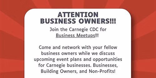 Carnegie Business Meetup October 8