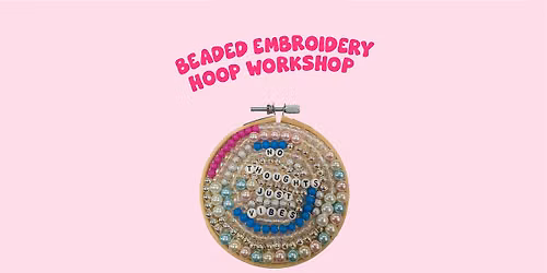 Beaded emboidery hoop workshop