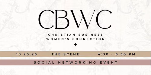 CBWC Networking Event Tuesday October 20th