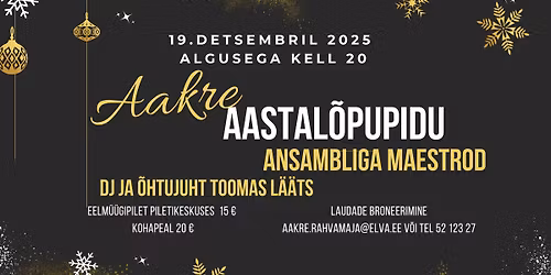 Aakre aastal\u00f5pupidu 2025