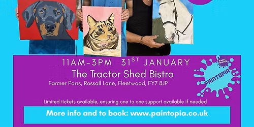 FLEETWOOD - Paint Your Pet! Pet Sketched for you - Personalised Guidance!