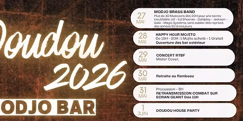 MODJO BRASS BAND | OUVERTURE DOUDOU | Merc. 27 MAI