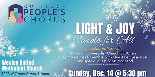 LIGHT AND JOY \u2014 Carols for All