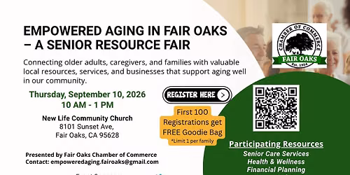 Empowered Aging in Fair Oaks - A Senior Resource Fair
