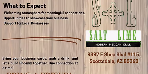 Valley linkers networking event at Salt & Lime