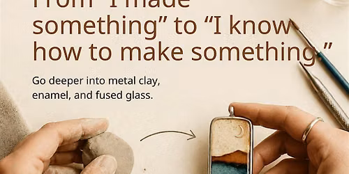 Metal Clay Fundamentals \u2014 October 6pm Cohort (4-Week Course)