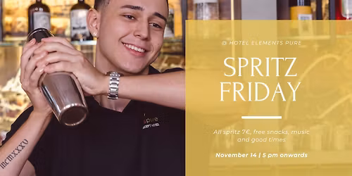 SPRITZ FRIDAY\ud83c\udf79 Spritz, Sip & Celebrate the Cold Season