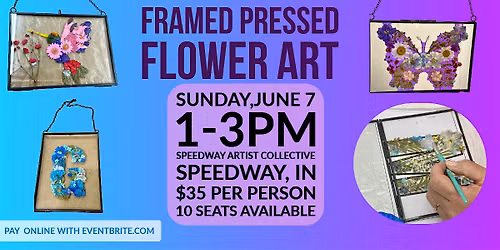 Framed Pressed Flower Art with Ella Cordial