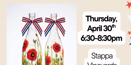 Paint and Sip: Poppy Wine Lantern