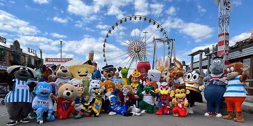 Maskottchentreffen auf dem 86. Stuttgarter Fr\u00fchlingsfest