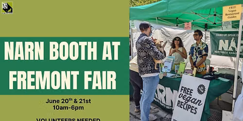 NARN Booth at Fremont Fair!