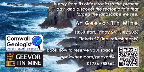 Cornwall\u2019s Geological Story - A talk by Cornwall Geologist 