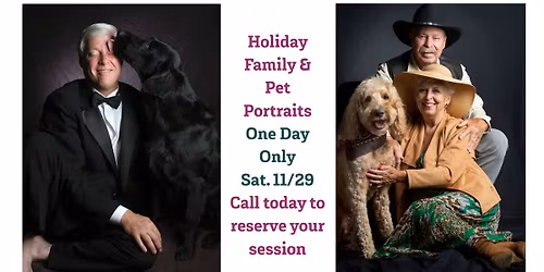 Professional Family & Pet Portraits, Black Friday Holiday Special