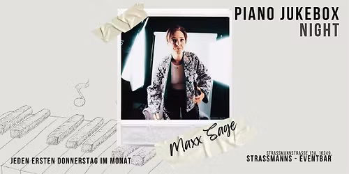 Dein Song, Deine B\u00fchne: Die PIANO JUKEBOXX mit Maxx Sage
