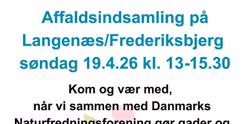 Affaldsindsamling p\u00e5 Langen\u00e6s\/Frederiksbjerg