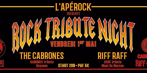 Rock Tribute Night : Riff Raff (ACDC Tribute) & The Cabrones (Ramones Tribute)