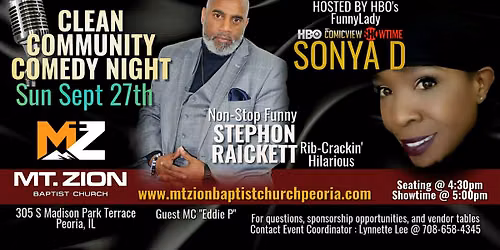 CLEAN COMMUNITY COMEDY NIGHT